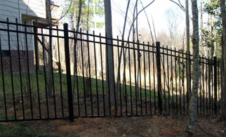 Elite EFS-15 fence on a slope