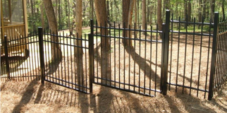 stepped installation efs-15 elite aluminum fence