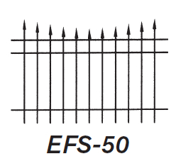 EFS-50 aluminum fencing 