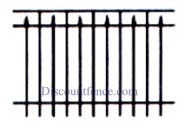 Flat To Staggard  Aluminum Fence
