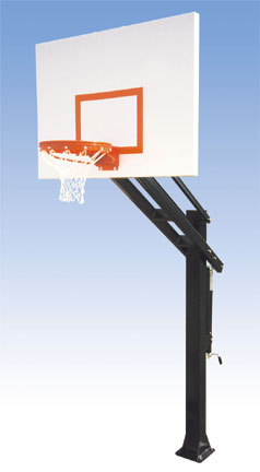 Adjustable basketball backboard system