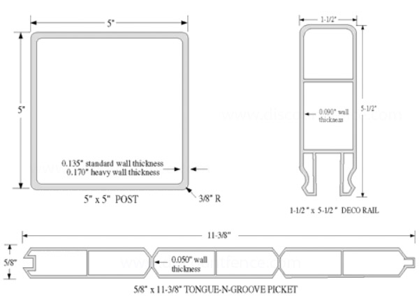 Bufftech Vinyl Fence Installation Instructions