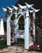 Vinyl Garden Arbor