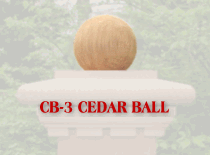 Cedar Ball caps