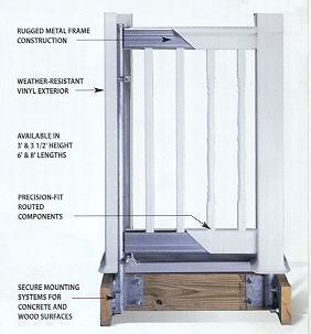 vinyl porch rail