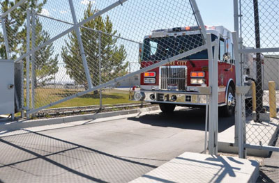 fire engine with gate