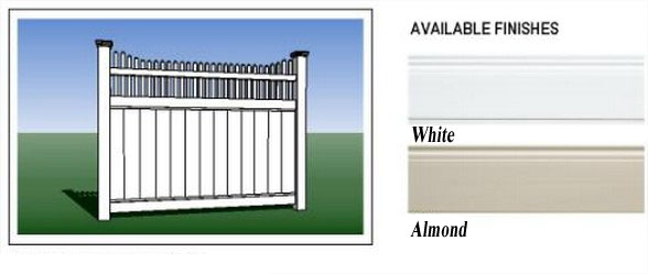 The Chesterfield Privacy vinyl fence offers the same tongue and groove construction with a more competitive price. 